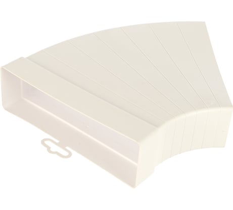 Колено разноугловое горизонтальное пластик, 60х204 мм ERA 620КРП 210-029