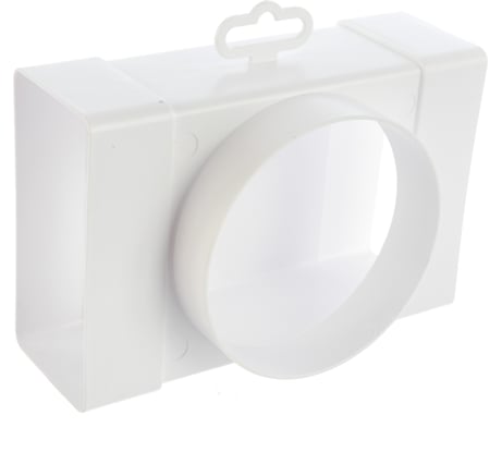 Соединитель Т-образный плоских воздуховодов 55х110 мм с выходом на фланцевый воздухораспределитель 100 мм ERA 511ТФ10П 87-744