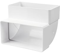 Колено вертикальное (122х60 мм) VENTS 10205798