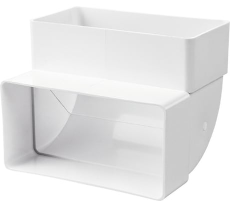 Колено вертикальное (122х60 мм) VENTS 10205798