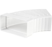 Колено горизонтальное разноугловое (204х60 мм) VENTS 12510307