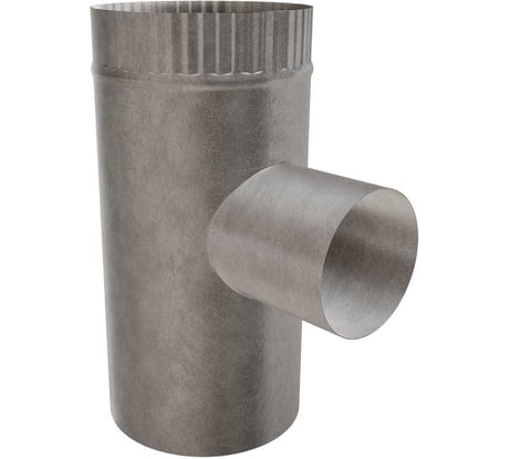 Тройник для круглых воздуховодов 160/100/160 мм, оцинкованная сталь ООО Вентмаркет T160х100х160