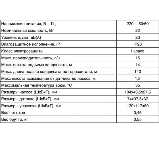 Насос дренажный Machine Split проточный, 15л/ч Ballu НС-1035796