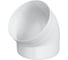 Колено круглое пластик D160 16ККП 488-051 16ККП 45°, ERA 1