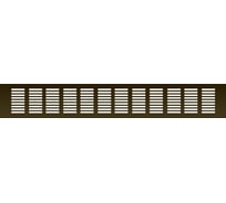 Вентиляционная решетка 80x500 мм, бронза Благовест 21-0002-707