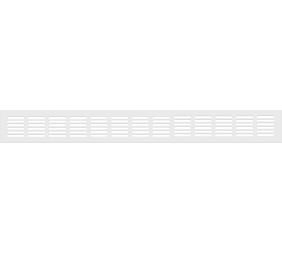 Вентиляционная решетка 60x500 мм, белая Благовест 21-0002-698