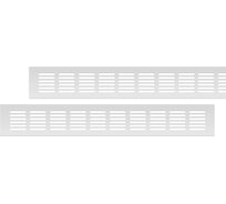 Вентиляционная решетка 60x400 мм, 2 шт, серебро Благовест 21-0002-283