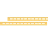 Вентиляционная решетка 40x500 мм, 2 шт, золото Благовест 21-0002-274