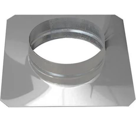 Плоское основание для т/д 100 мм, основание 295x295 мм, оцинкованная сталь ООО Вентмаркет OSND100