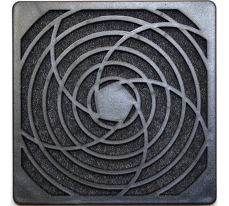 Решетка пластиковая с фильтром к вентилятору K-PF12J-4PA (120x120) JAMICON С00034224