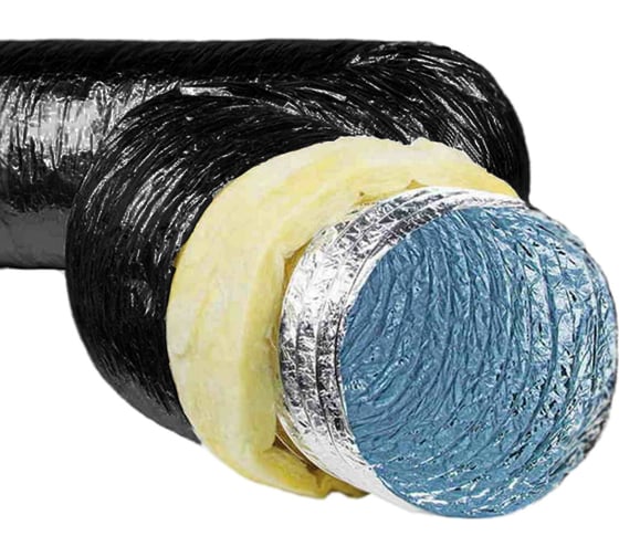 Воздуховод гибкий SonoDFA-S/черный-356 356 мм, 10 м Diaflex УФ-01002395 1