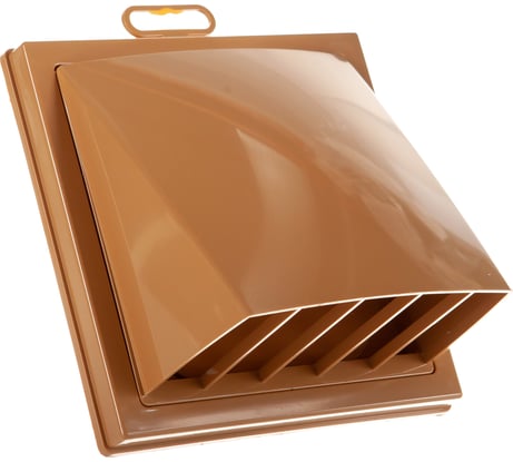 Выход стенной вытяжной с обратным клапаном (150х150 мм, с фланцем 125 мм) ERA ASA 1515К12,5ФВ беж 90-2043