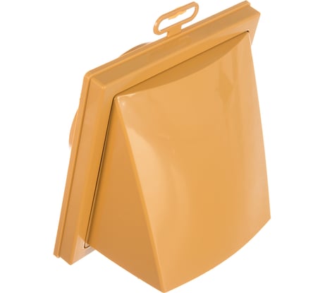 Выход стенной с обратным клапаном (150х150 мм, с фланцем 100 мм) ERA 1515К10ФВ беж 233-091