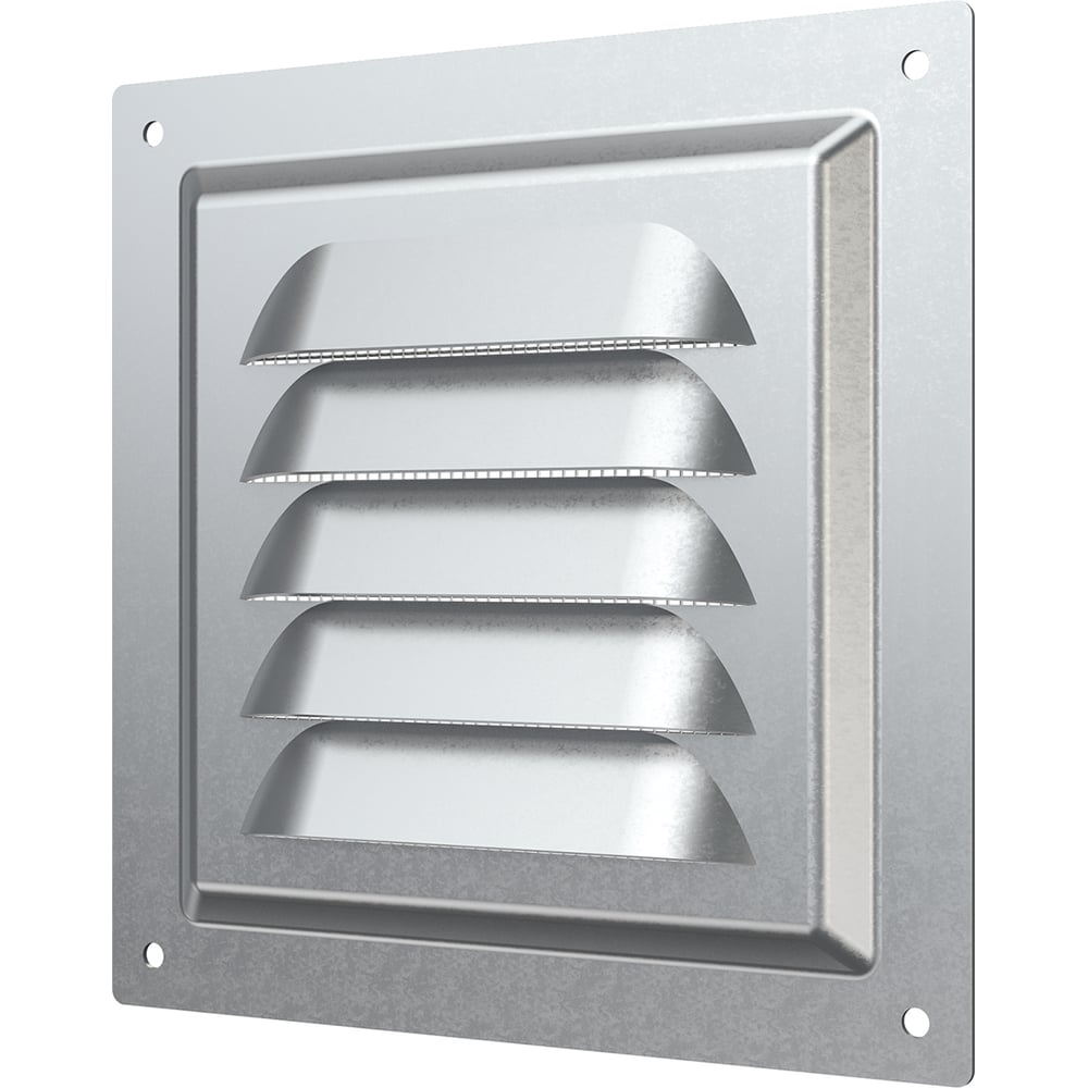 Решетка вентиляционная стальная оцинкованная 125х125 мм ERA 1212МЦ 86 ...