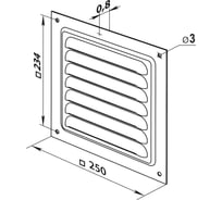 Решетка met zinc Zernberg 2525 10225351