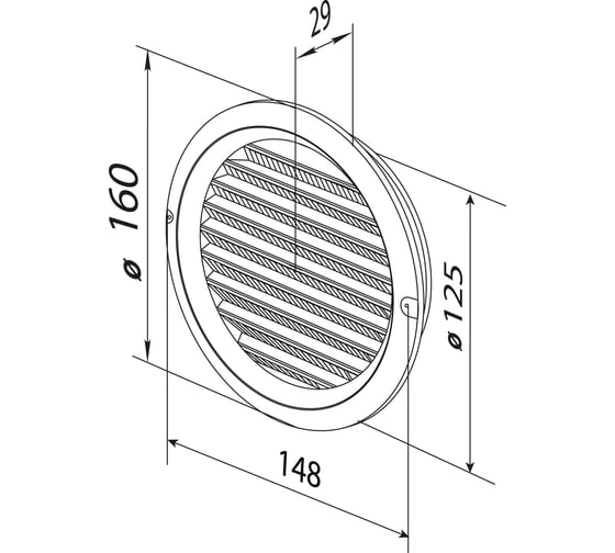 Решетка round Zernberg 125 10234361 1