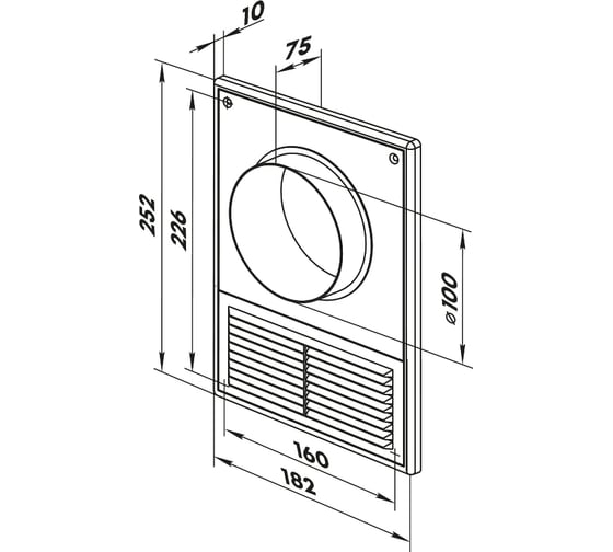 Решетка duct 2518-100 Zernberg 10240711