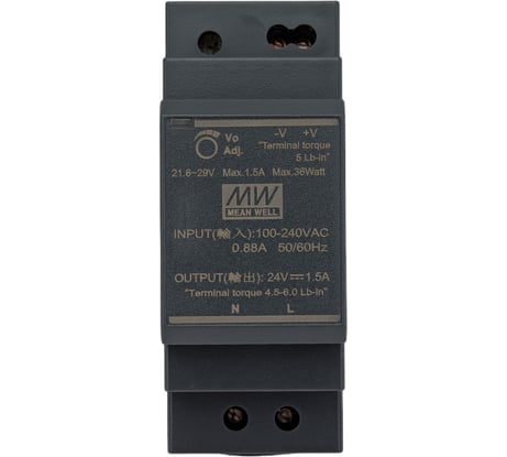 Компактный блок питания, выходное напряжение 24В ELSEN HDR-30-24