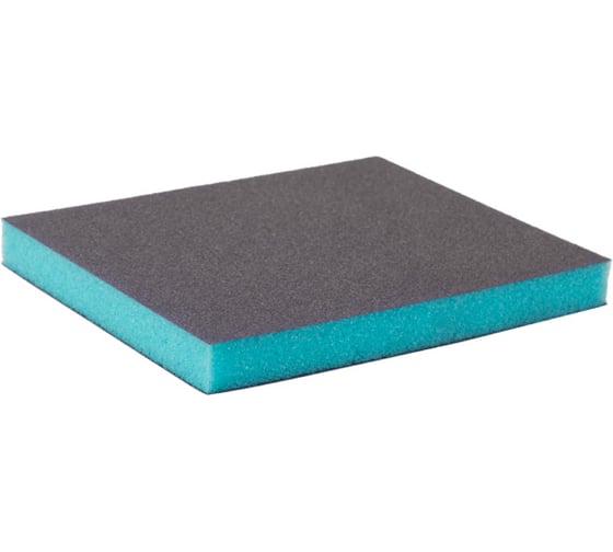 Губка шлифовальная 2-х сторонняя на мягкой полиуретановой основе Sponge Pads Blue 120x98x13 мм, P240 Hanko sp-pad_bl120981324