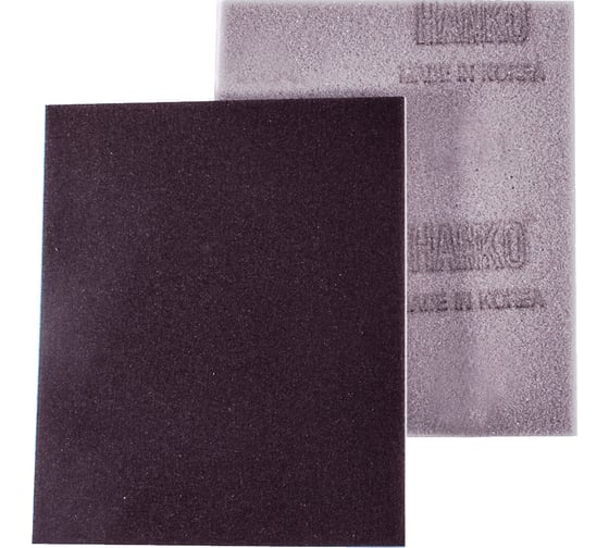 Губка односторонняя Sponge Single-Sided 114x140x5 мм, fine (P180-240) Hanko ssp-fine 1