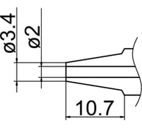 Наконечник N1-20 для FМ-2024 HAKKO 190006