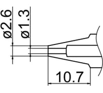 Наконечник N1-13 для FМ-2024 HAKKO 190004
