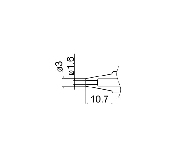 Наконечник N1-16 для FМ-2024 HAKKO 190005 1