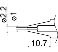 Наконечник N1-10 для FМ-2024 HAKKO 190003