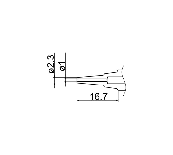 Наконечник N1-L10 для FМ-2024 HAKKO 190008 1