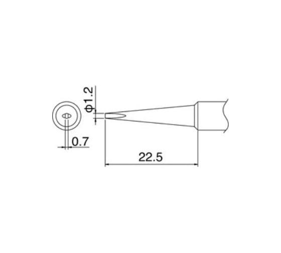 Наконечник для паяльников T18-DL12 HAKKO 200023 1