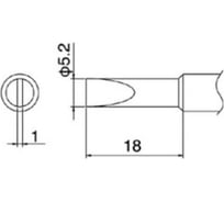 Наконечник для паяльников T18-S3 HAKKO 200025