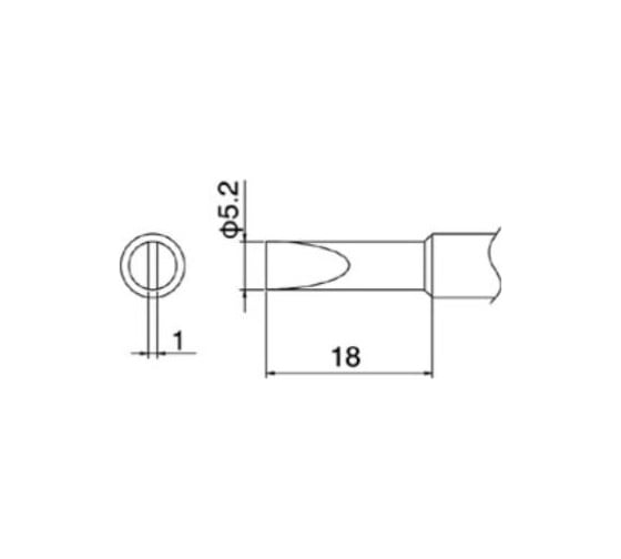 Наконечник для паяльников T18-S3 HAKKO 200025 1