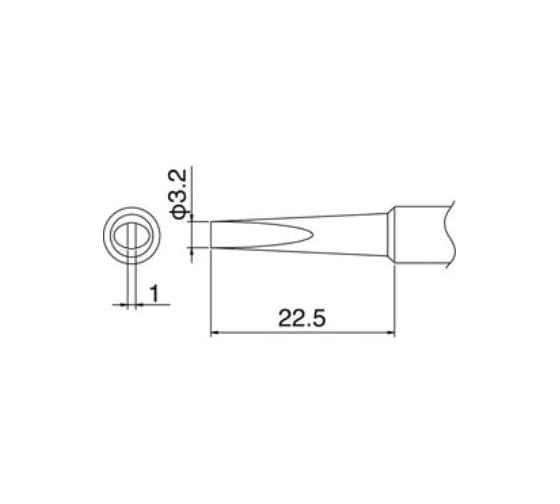 Наконечник для паяльников T18-DL32 HAKKO 200024 1