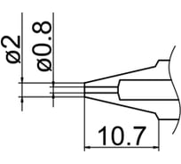 Наконечник N1-08 для FМ-2024 HAKKO 190002