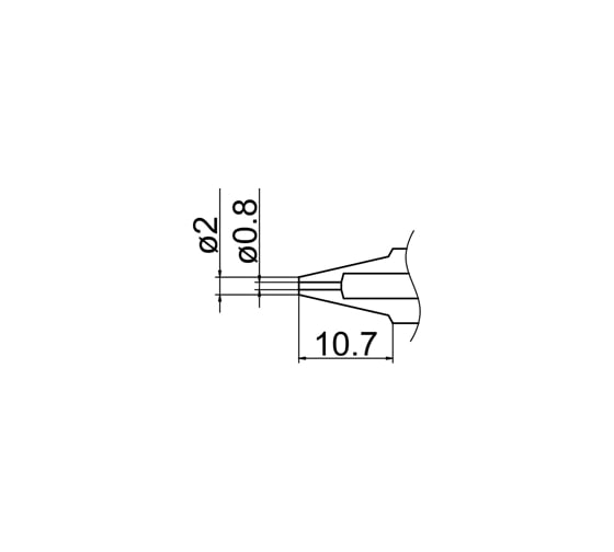 Наконечник N1-08 для FМ-2024 HAKKO 190002 1