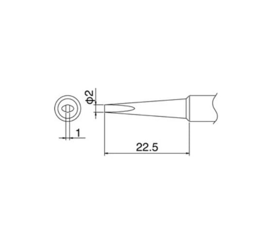 Наконечник для паяльников T18-DL2 HAKKO 200030 1