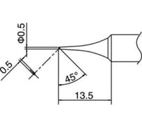 Наконечник для паяльников T18-C05 HAKKO 200015