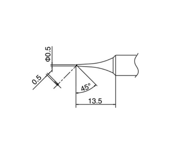 Наконечник для паяльников T18-C05 HAKKO 200015 1