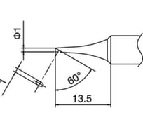 Наконечник для паяльников T18-C1 HAKKO 200017