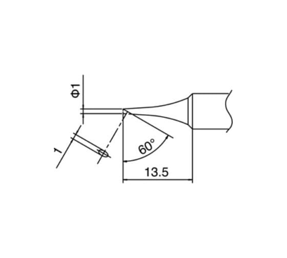 Наконечник для паяльников T18-C1 HAKKO 200017 1