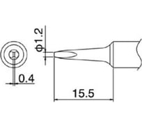 Наконечник для паяльников T18-S9 HAKKO 200028