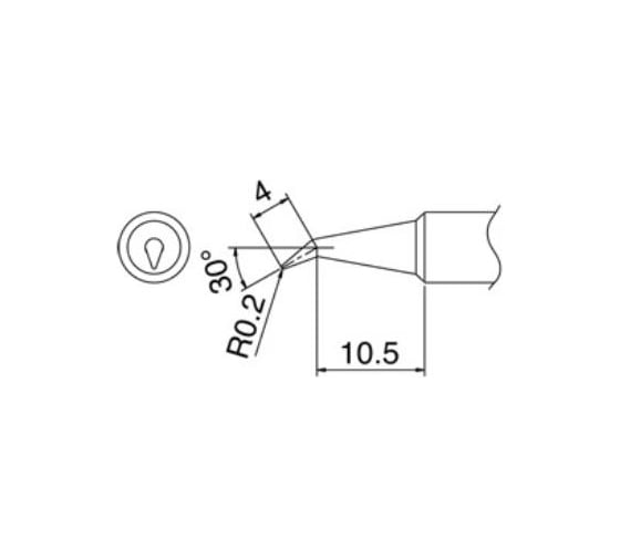 Наконечник для паяльников T18-BR02 HAKKO 200029 1