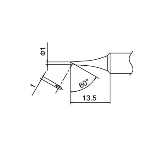 Наконечник для паяльников T18-CF1 HAKKO 200018 1