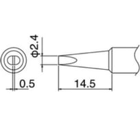 Наконечник для паяльников T18-D24 HAKKO 200012