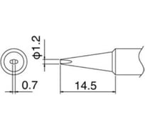 Наконечник для паяльников T18-D12 HAKKO 200010