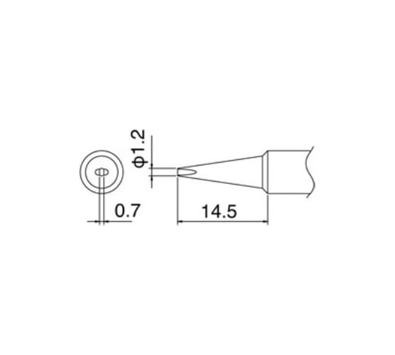 Наконечник для паяльников T18-D12 HAKKO 200010 1