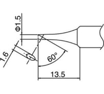 Наконечник для паяльников T18-CF15 HAKKO 200019