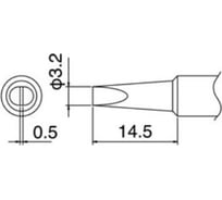Наконечник для паяльников T18-D32 HAKKO 200013