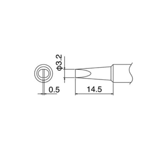 Наконечник для паяльников T18-D32 HAKKO 200013 1