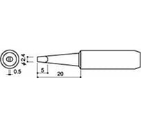 Наконечник для паяльников серии 900 701 702B HAKKO 900L-T-2.4D 400003